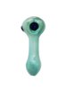 Polka Dot Cyan Glass Pipe