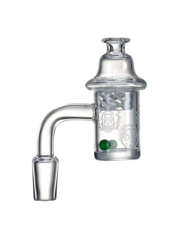 14MM Cartoon Banger with 2 Terp Pearls &amp; Carb Cap