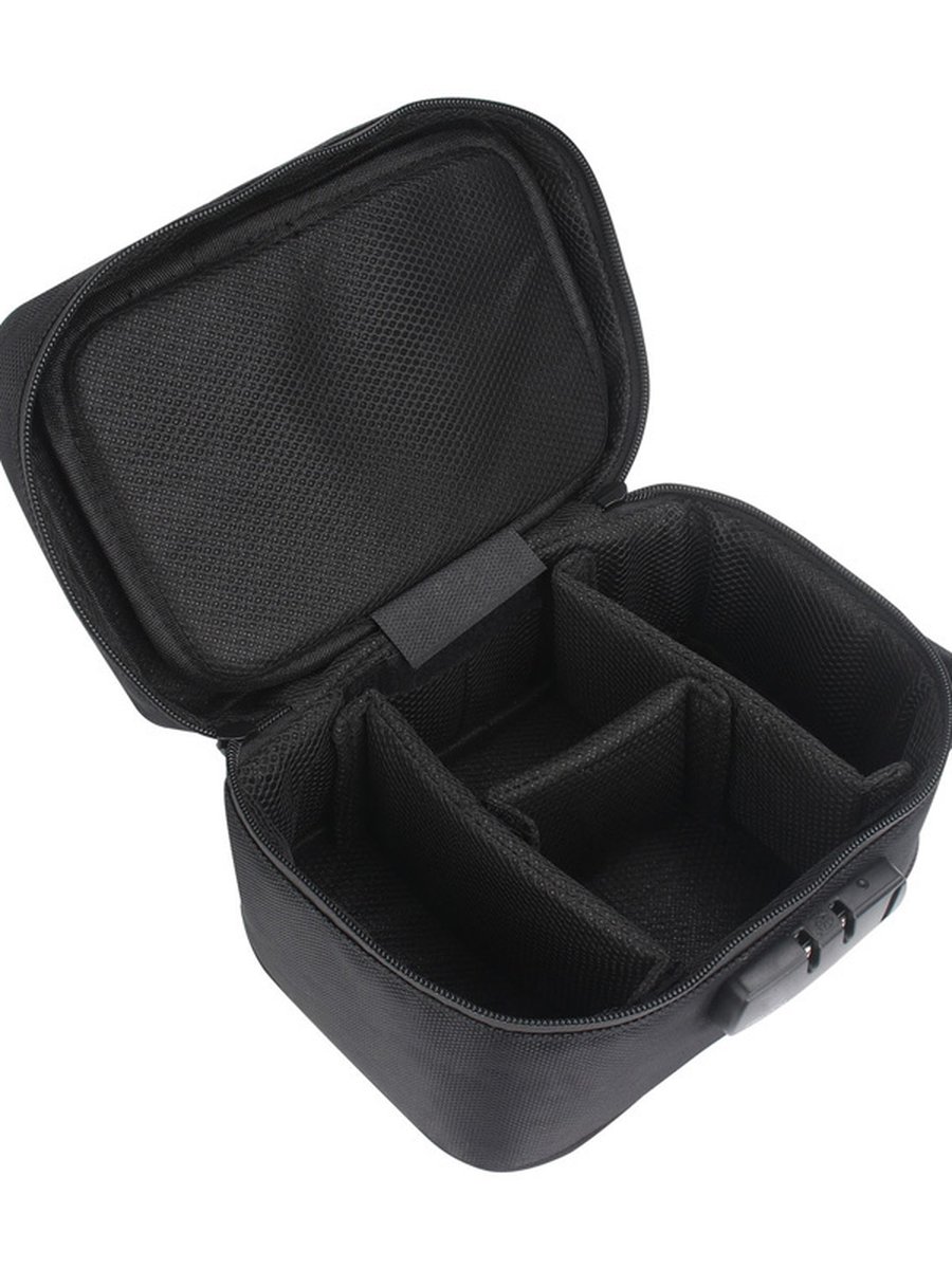 Nylon SmelProof Tobacco Case Bag with Lock, Color: Gray, 3 image