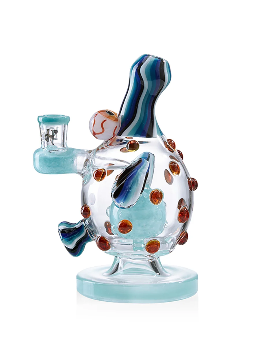 9" Cute Small Rainbow Ball Bong, Colors: Yellow, 4 image 9" Cute Small Rainbow Ball Bong, Colors: Yellow, 4 image