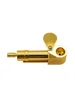 Brass Smoking Pipe With Stash Storage Brass Smoking Pipe With Stash Storage
