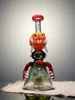 10 inch Monster Head Perc Beaker Glass Bong Orange Front 10 inch Monster Head Perc Beaker Glass Bong Orange Front