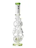 12&quot; Ice Double Chamber Bong | Honeycomb Percolator | Green