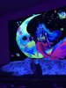 Moon Mermaid Fluorescent Tapestry, Size: 37.40x28.74inch Moon Mermaid Fluorescent Tapestry, Size: 37.40x28.74inch
