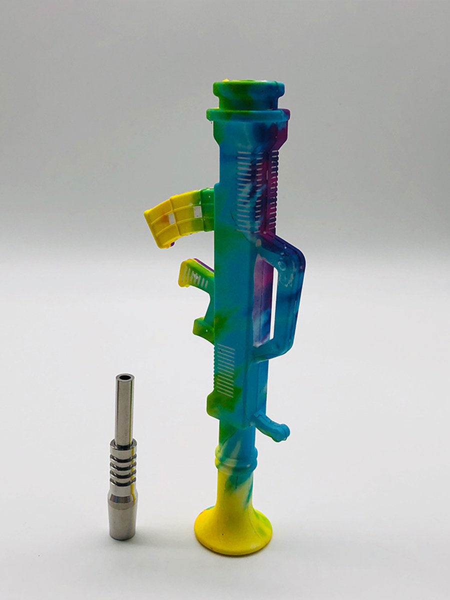 Machine Gun Silicone Glass Nectar Collecto Machine Gun Silicone Glass Nectar Collecto
