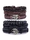 3PCS Leather Tree of Life Bracelet