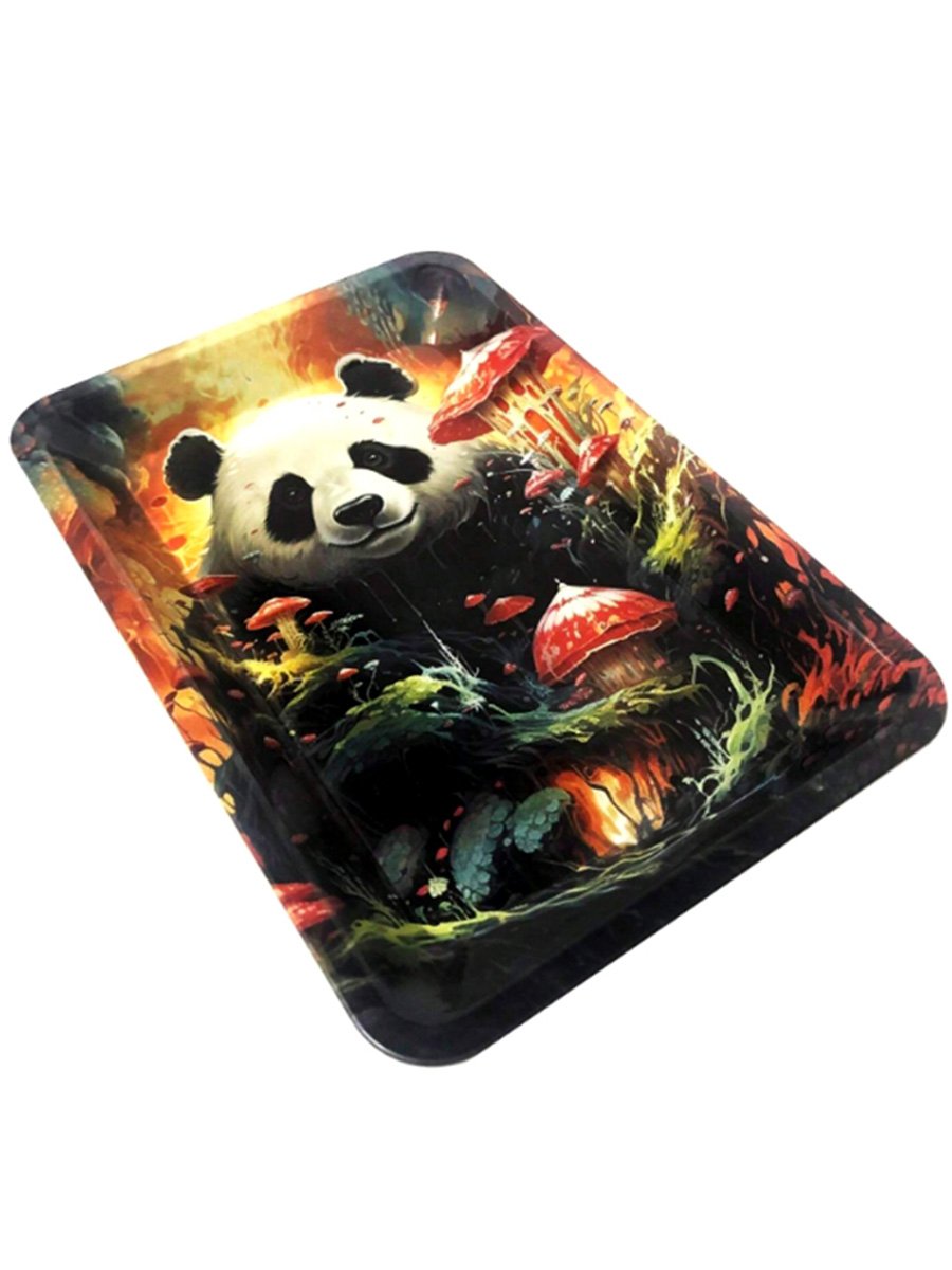 Panda Tinplate Rolling Tray Panda Tinplate Rolling Tray