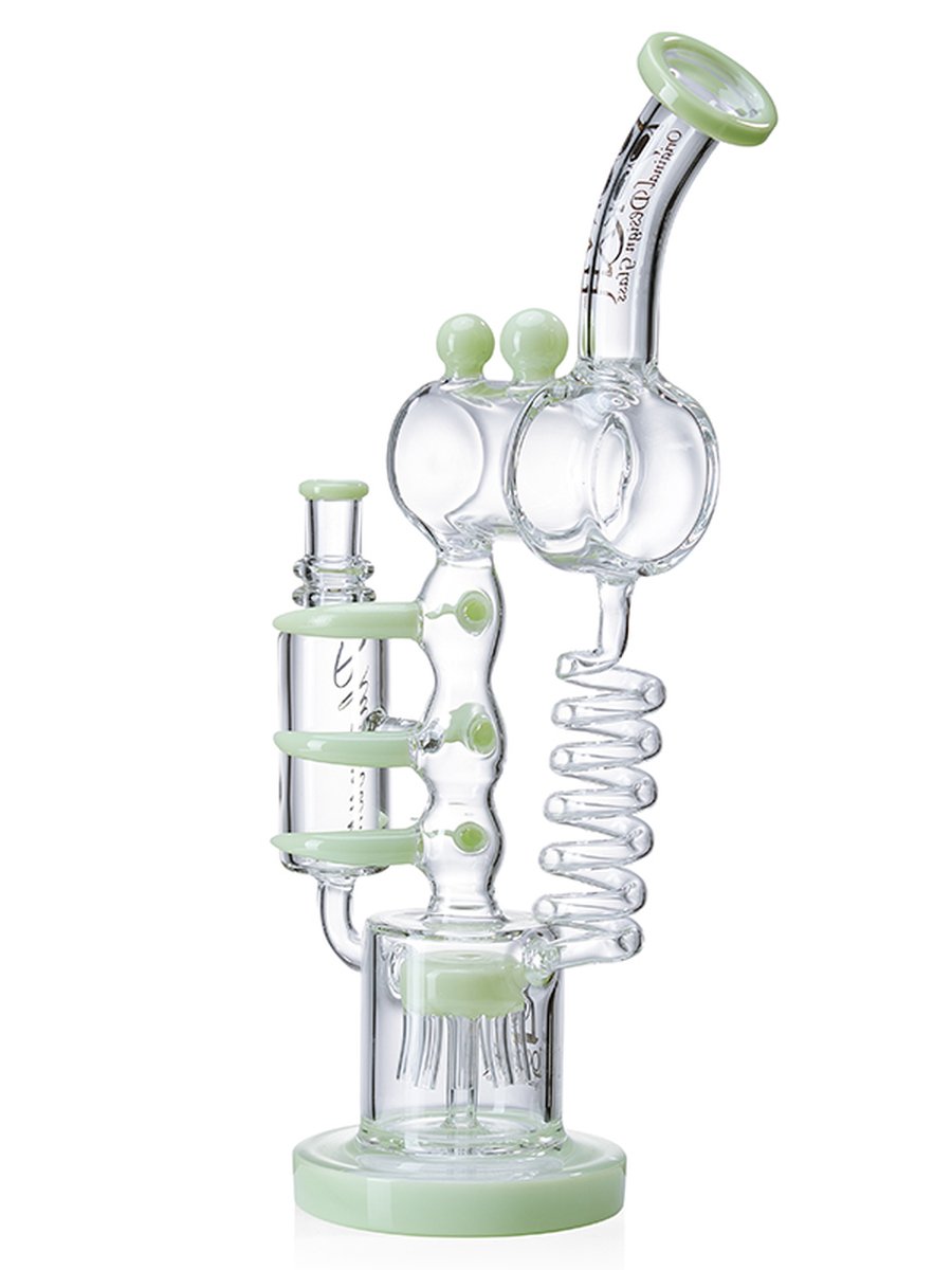14" Cool Recycler Bong | Helix Water Pipe | Dual chamber Precolator, Colors: Black, 8 image 14" Cool Recycler Bong | Helix Water Pipe | Dual chamber Precolator, Colors: Black, 8 image