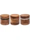 63mm Walnut Wood Aluminum Alloy 4 Layer Herb Grinder