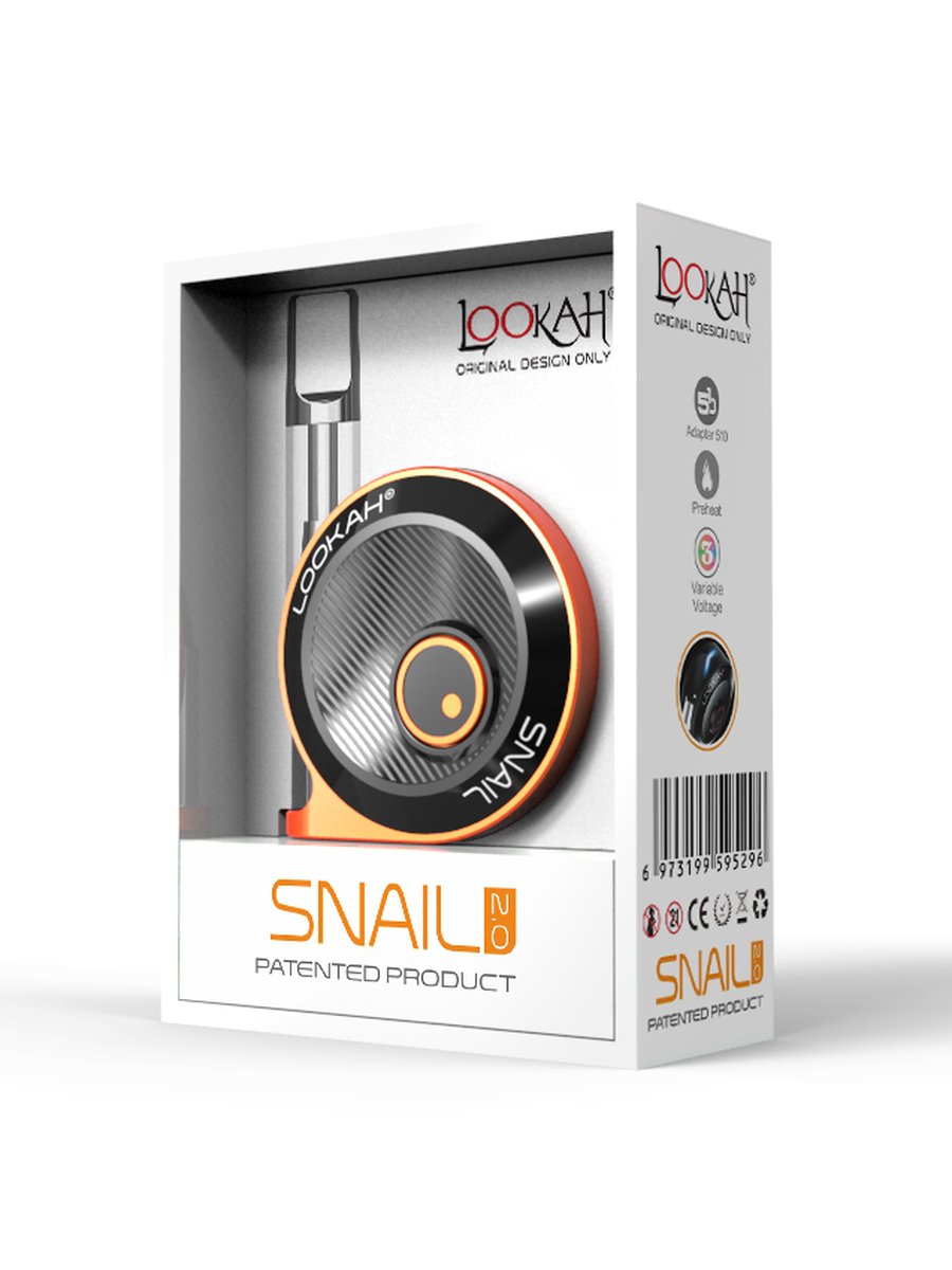 Lookah Snail-Best 510 thread battery for cartridges, Color: Orange