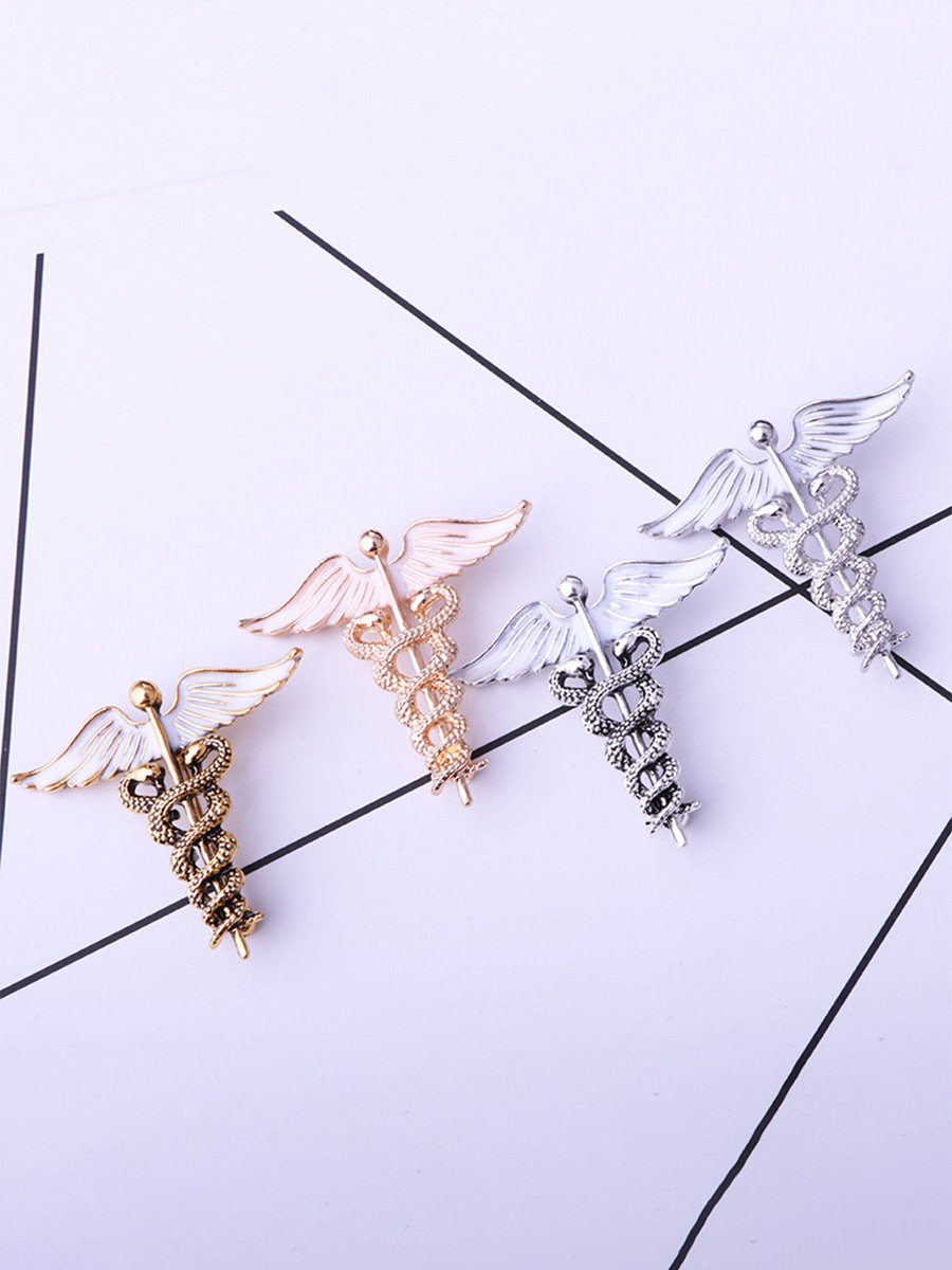 2PCS Caduceus Brooches 2 2PCS Caduceus Brooches 2