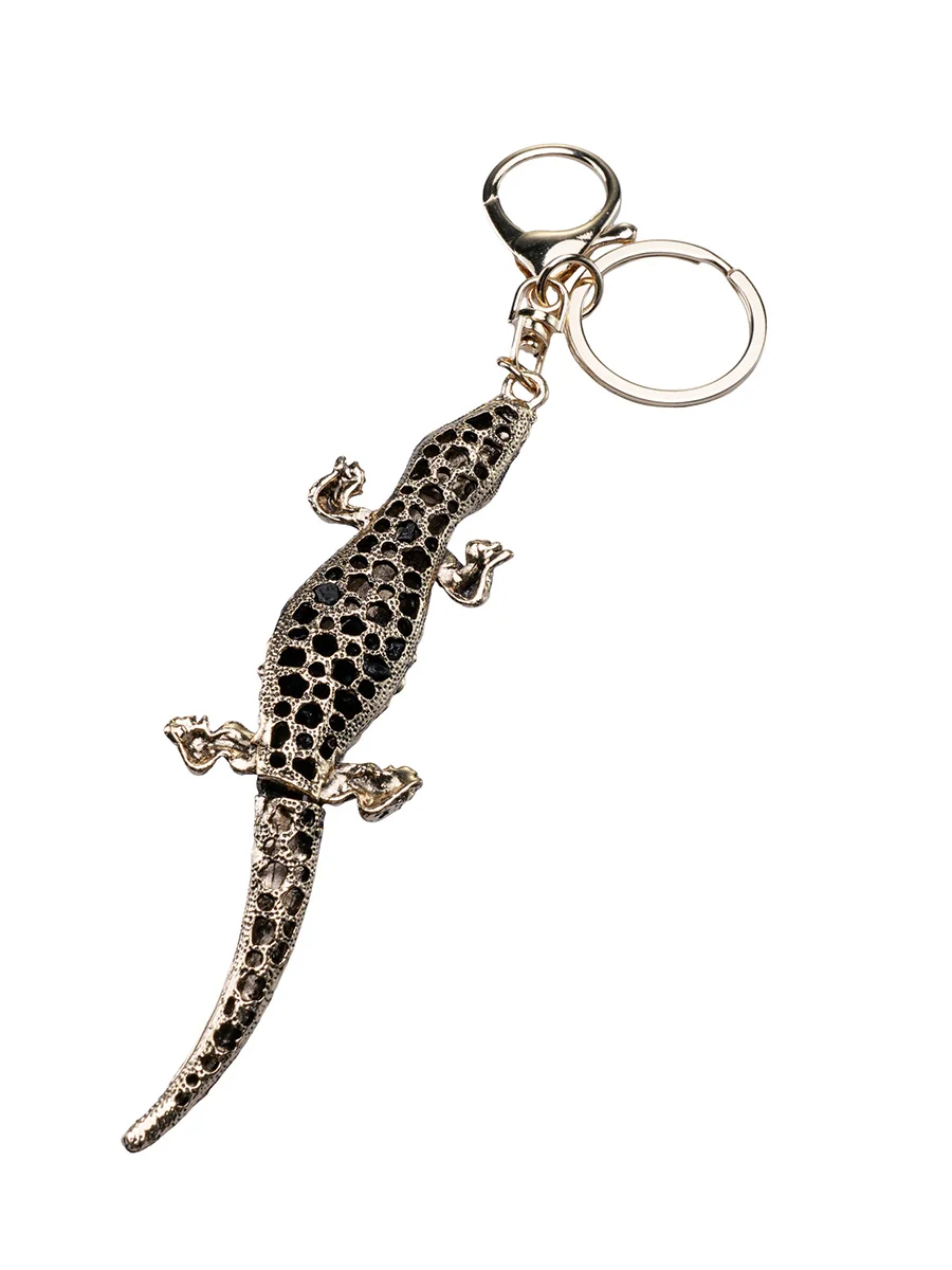 Antique Gold Crocodile  Zinc alloy Keychain, 3 image