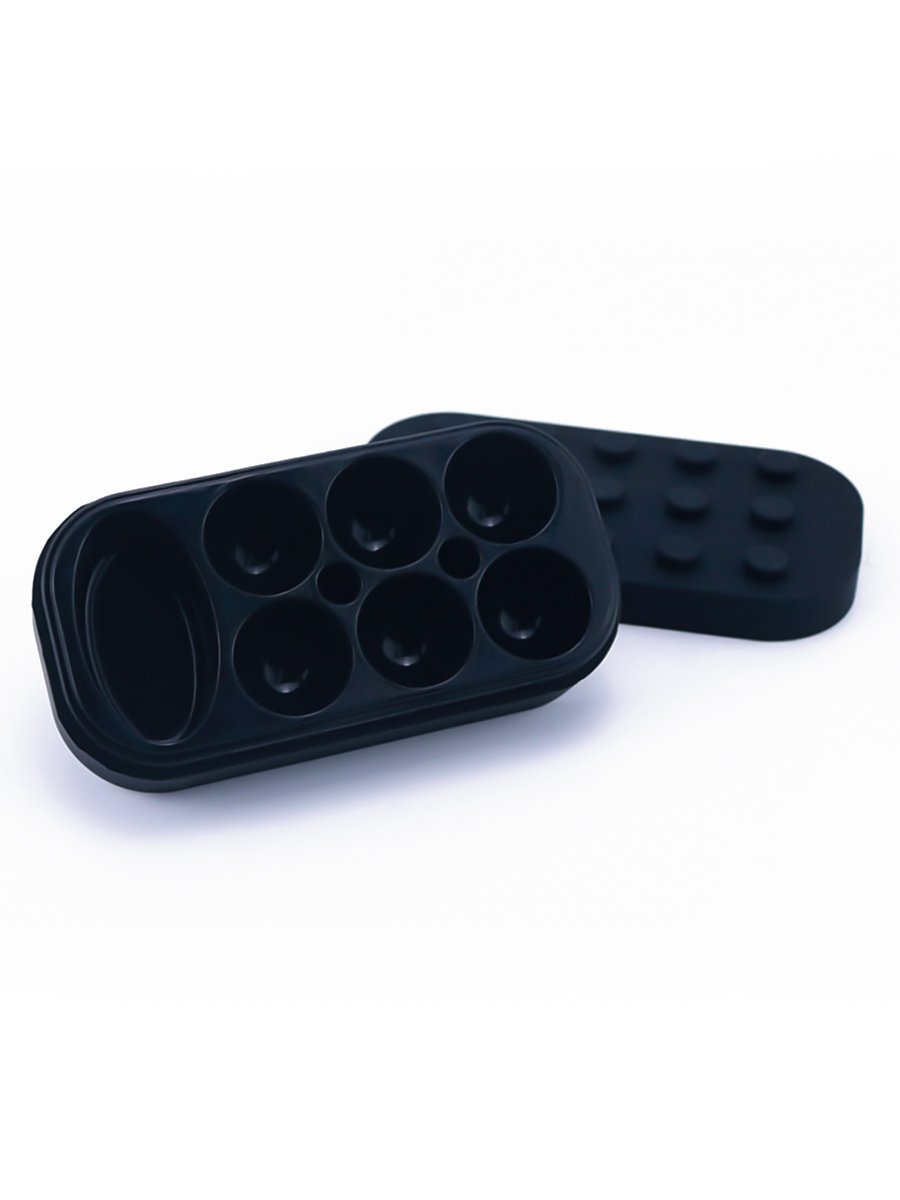 Black Multi-Compartment Concentrate Container