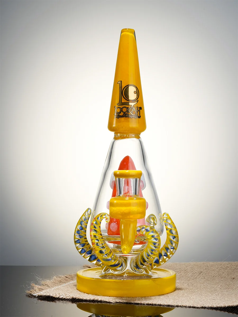 Lookah Bong 10&quot; Cute Octopus Monster Glass Water Pipe