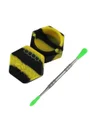 Hexagonal Silicone Box with Stainless Steel Dab Tool
