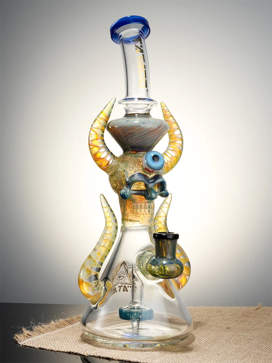 11.5" Cool Ornate Satanic Dab Rig14 11.5" Cool Ornate Satanic Dab Rig14