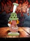 Lookah Rig 8.3" Cute Clown Mushroom Dab Rig, Colors: Green