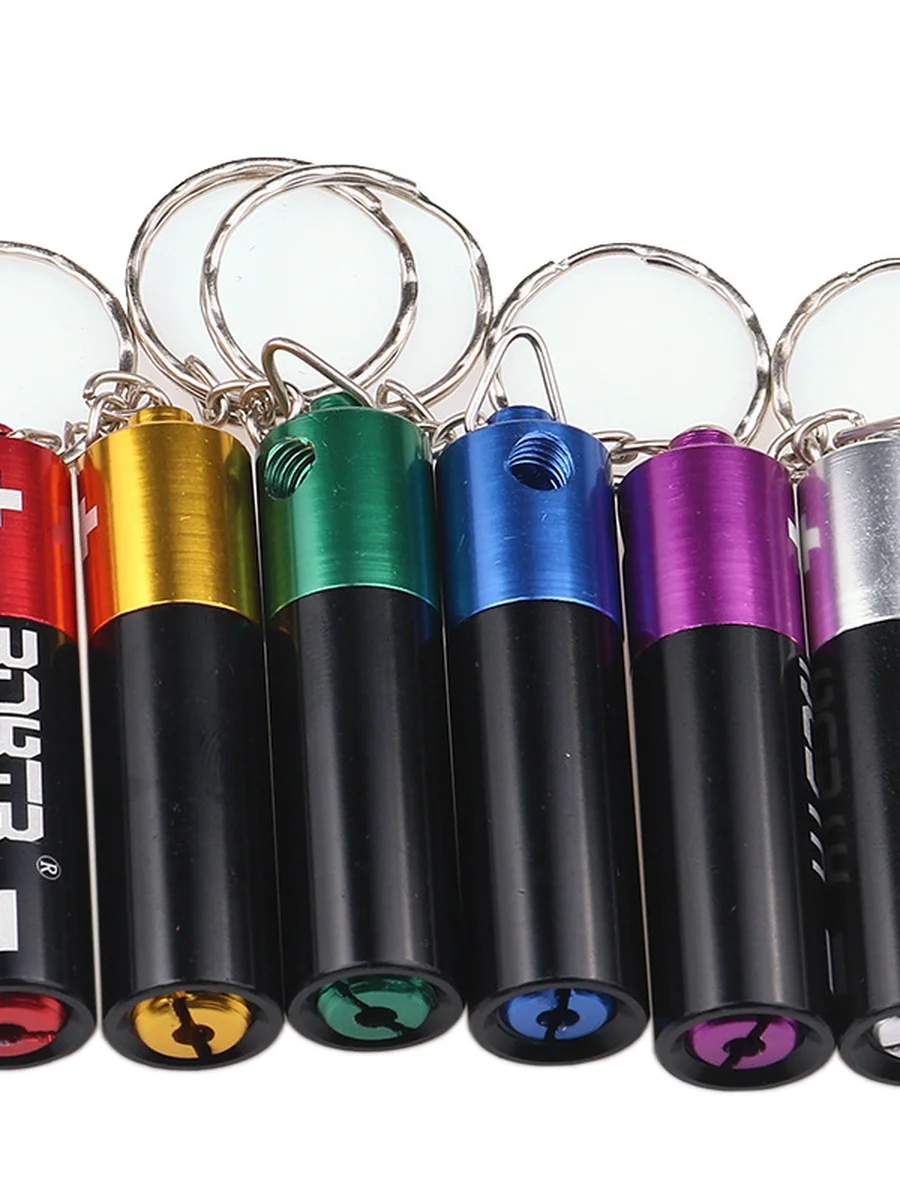 Keychain Battery Shaped Smoking Pipe, 8 image Keychain Battery Shaped Smoking Pipe, 8 image