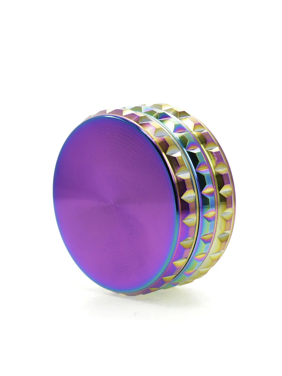 3 Layer Zinc Alloy Square Edge Check Ice Blue Herb Grinder 3 Layer Zinc Alloy Square Edge Check Ice Blue Herb Grinder