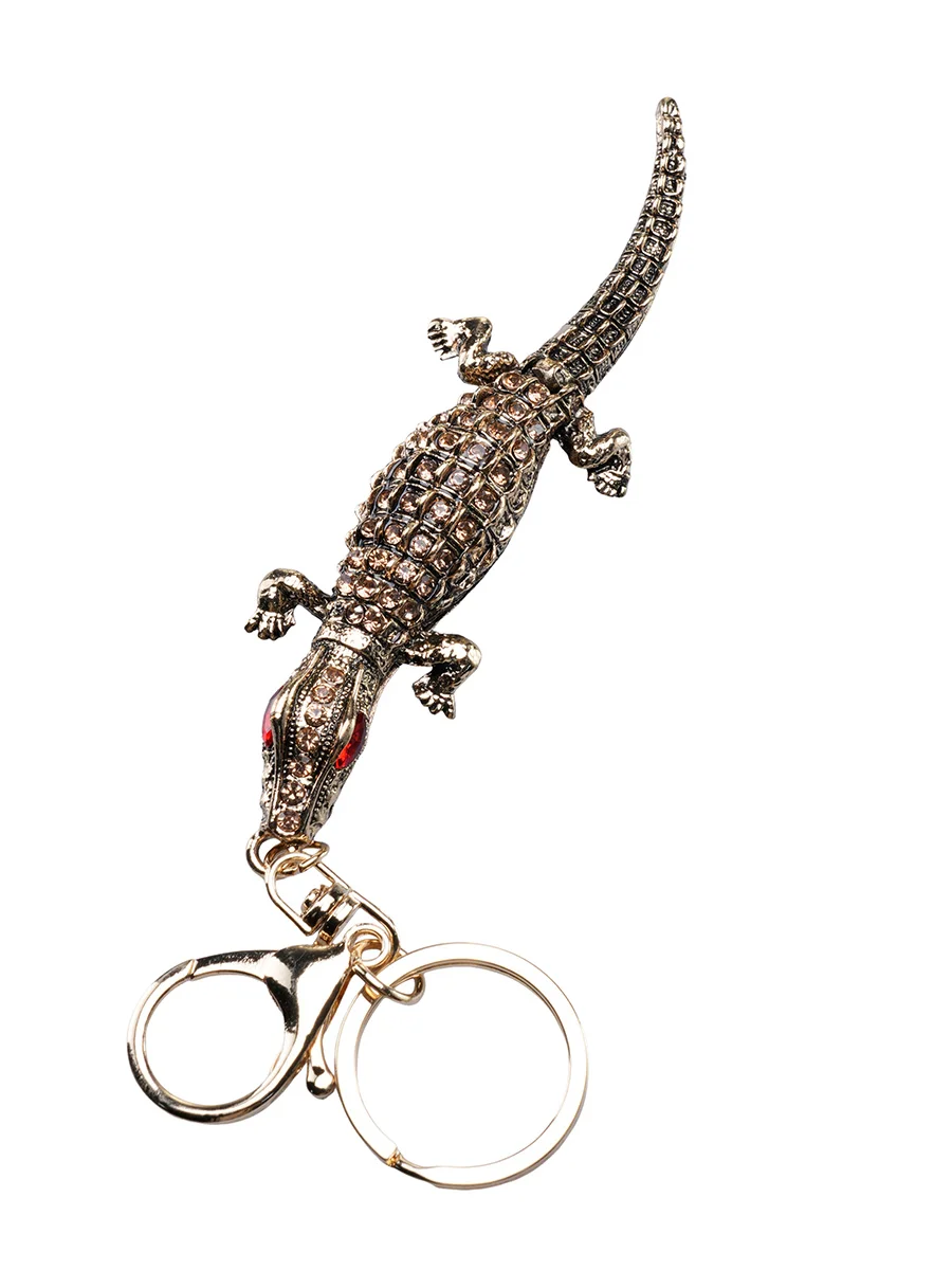 Antique Gold Crocodile  Zinc alloy Keychain, 2 image