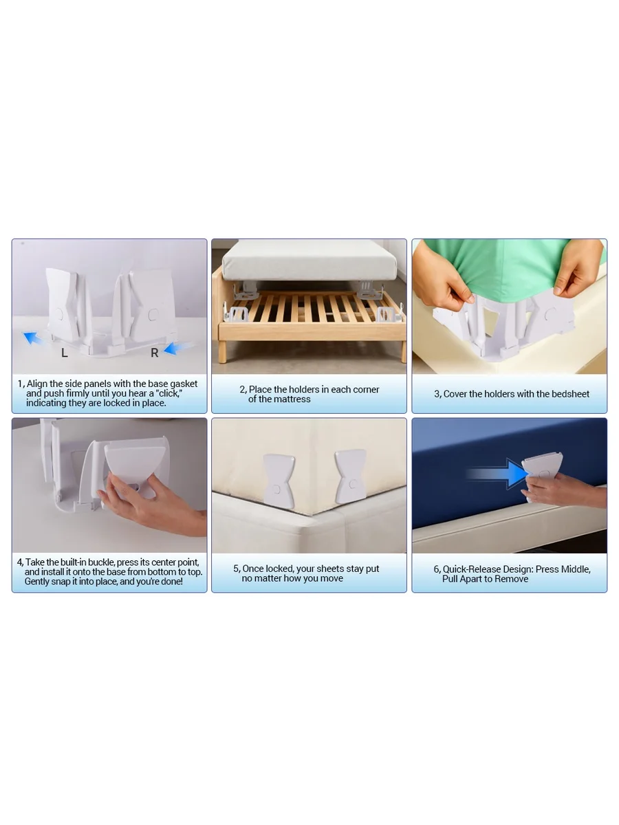 Secure Bed Sheet Holders for Corners Secure Bed Sheet Holders for Corners