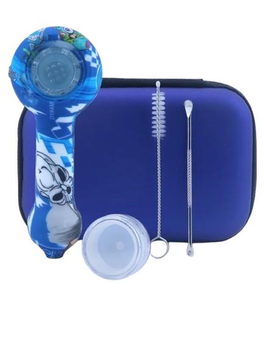 Hot Selling Silicone Glass Pipe, Type: Cartoon Bharacter Patterns, 3 image