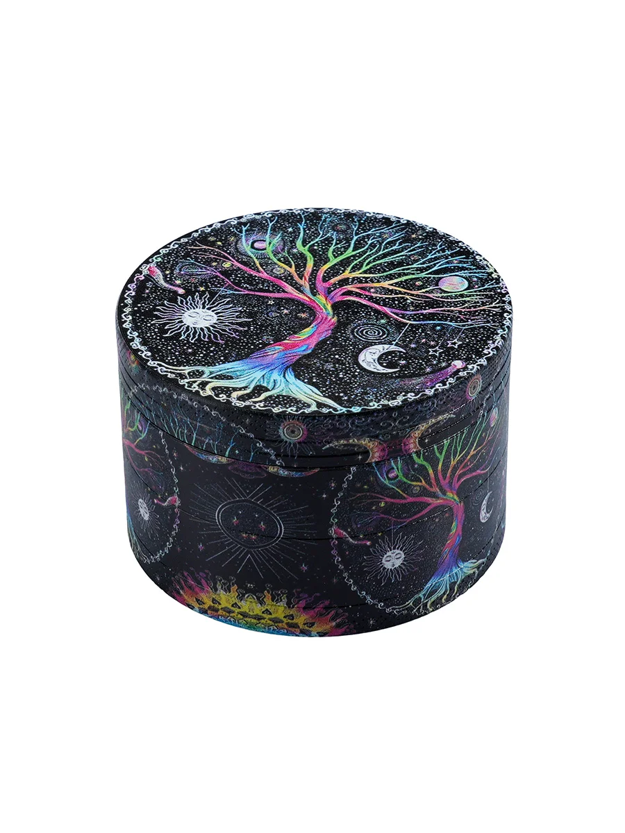 63MM 4 Piece Tree of Life Herb Grinder Model B, 2 image