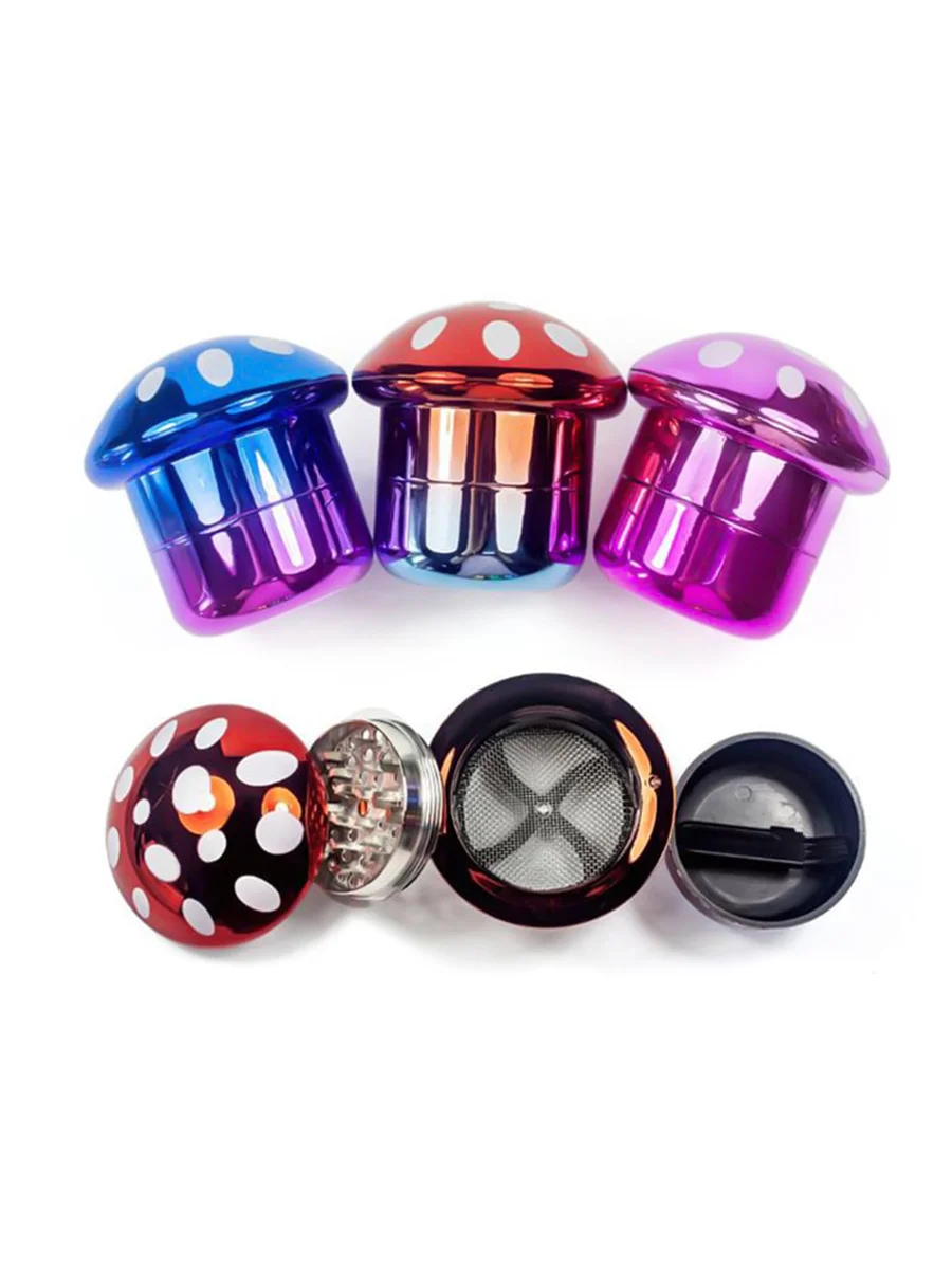 6PCS Mushroom Zinc Alloy Herb Grinder Set2 6PCS Mushroom Zinc Alloy Herb Grinder Set2