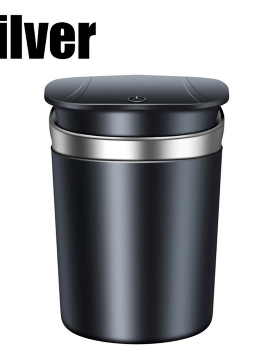 Ashtray With LED Light, Color: Black, 3 image Ashtray With LED Light, Color: Black, 3 image