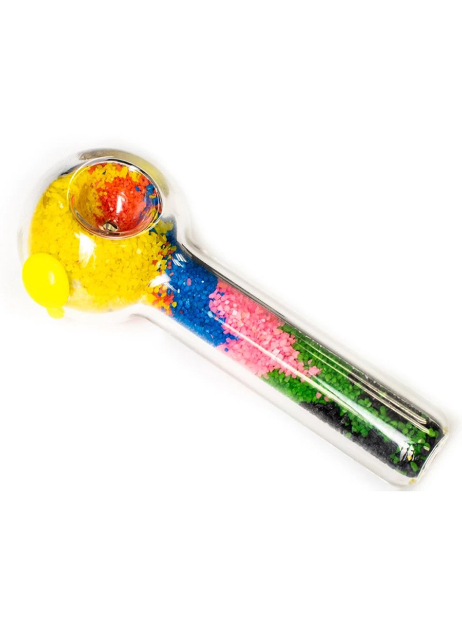 Multicolored Sand Glass Pipe For Sale