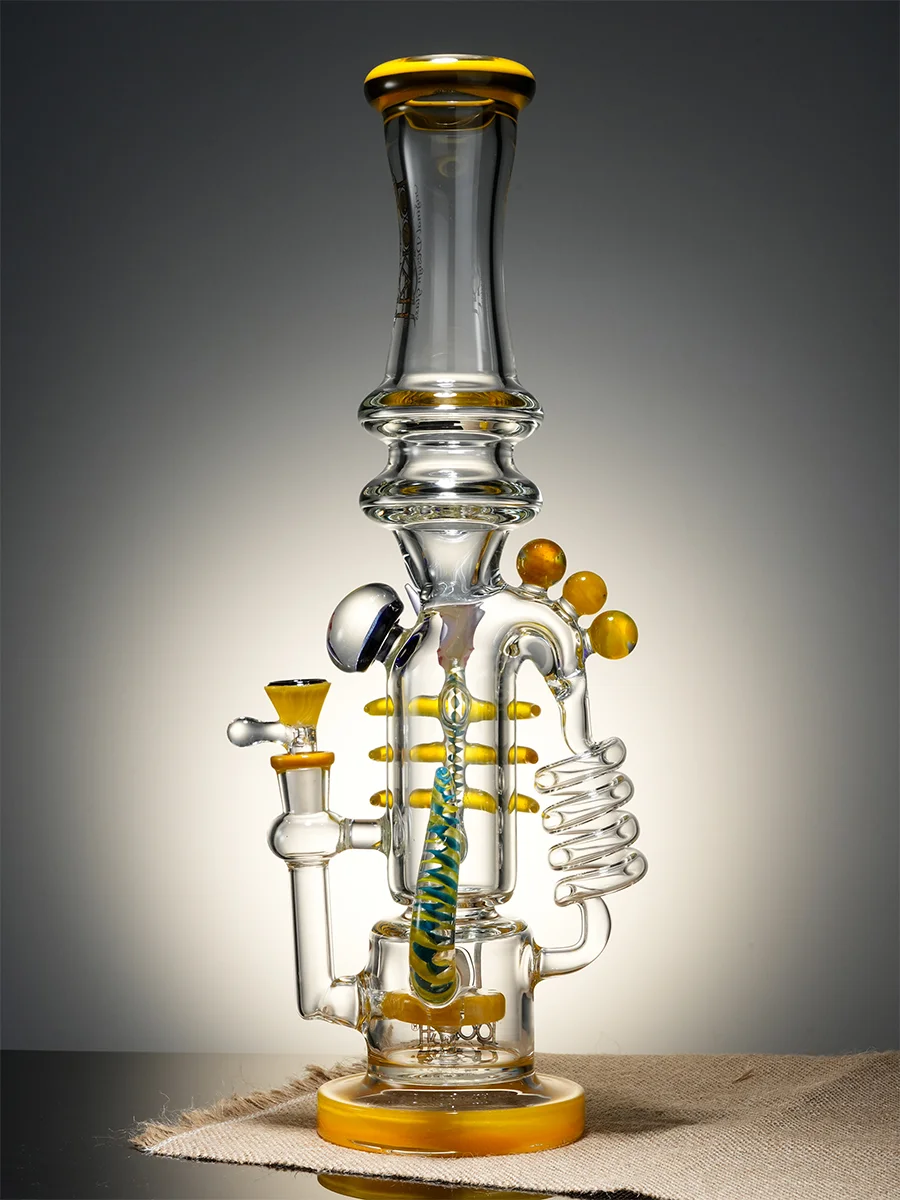 17" Caterpillar Design Glass Bong4 17" Caterpillar Design Glass Bong4