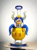 Blue One-Eyed Big-Bellied Monster Glass Water Pipe Blue One-Eyed Big-Bellied Monster Glass Water Pipe
