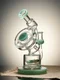Recycler Inline Percolator Nebula Water Pipe Clear Green