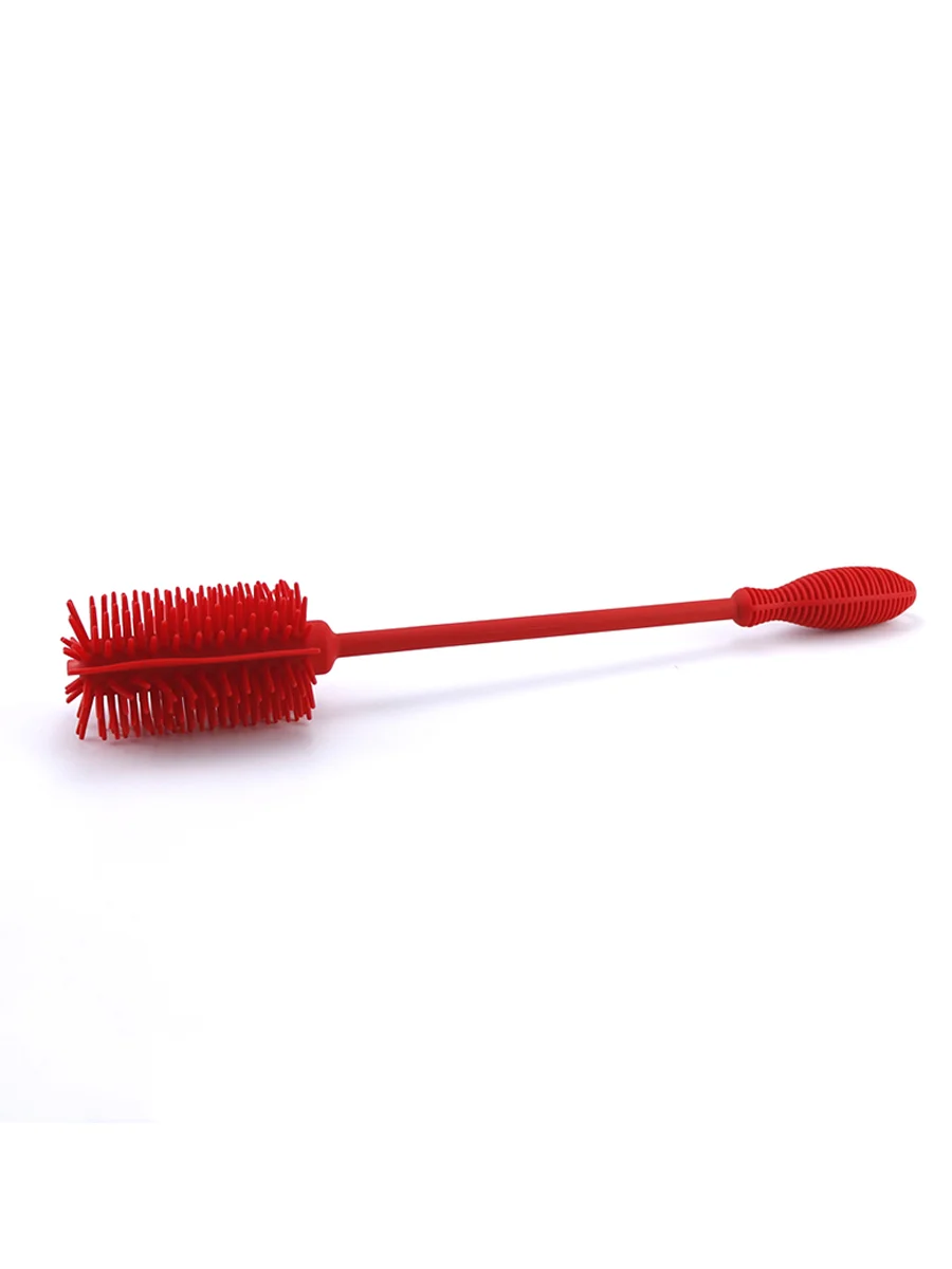 Red Silicone Cleaning Brush