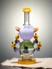 Lookah 9.5" Small Cute Piggy Glass Bong Purple Back Lookah 9.5" Small Cute Piggy Glass Bong Purple Back