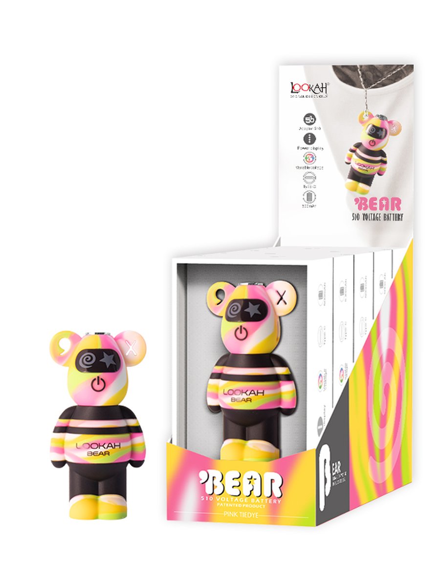 BEAR 510 Vape Battery, Color: Yellow TieDye, 11 image BEAR 510 Vape Battery, Color: Yellow TieDye, 11 image