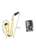 2Pcs Saxophone Shape Metal Smoking Pipe
