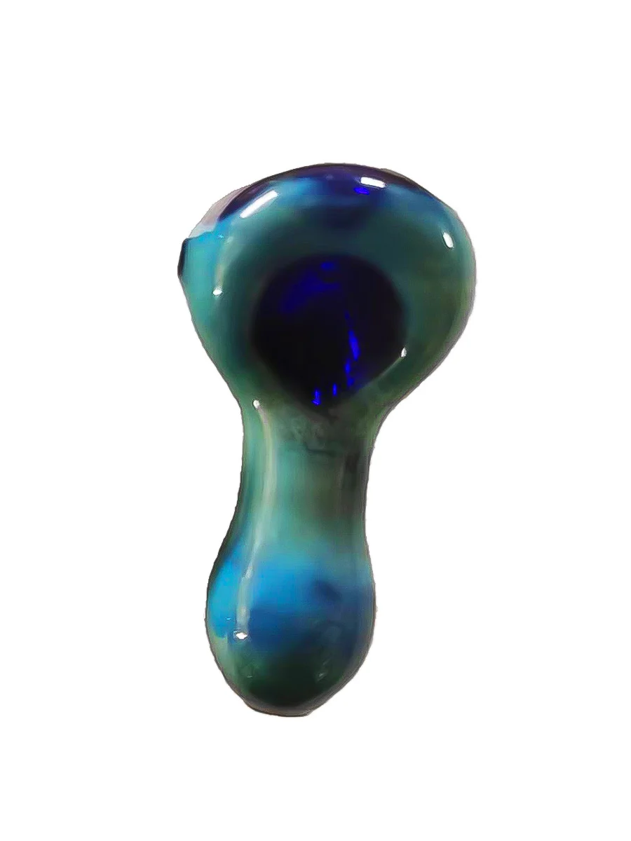 Smoked Silver Mixed Color Glass Pipe Smoked Silver Mixed Color Glass Pipe
