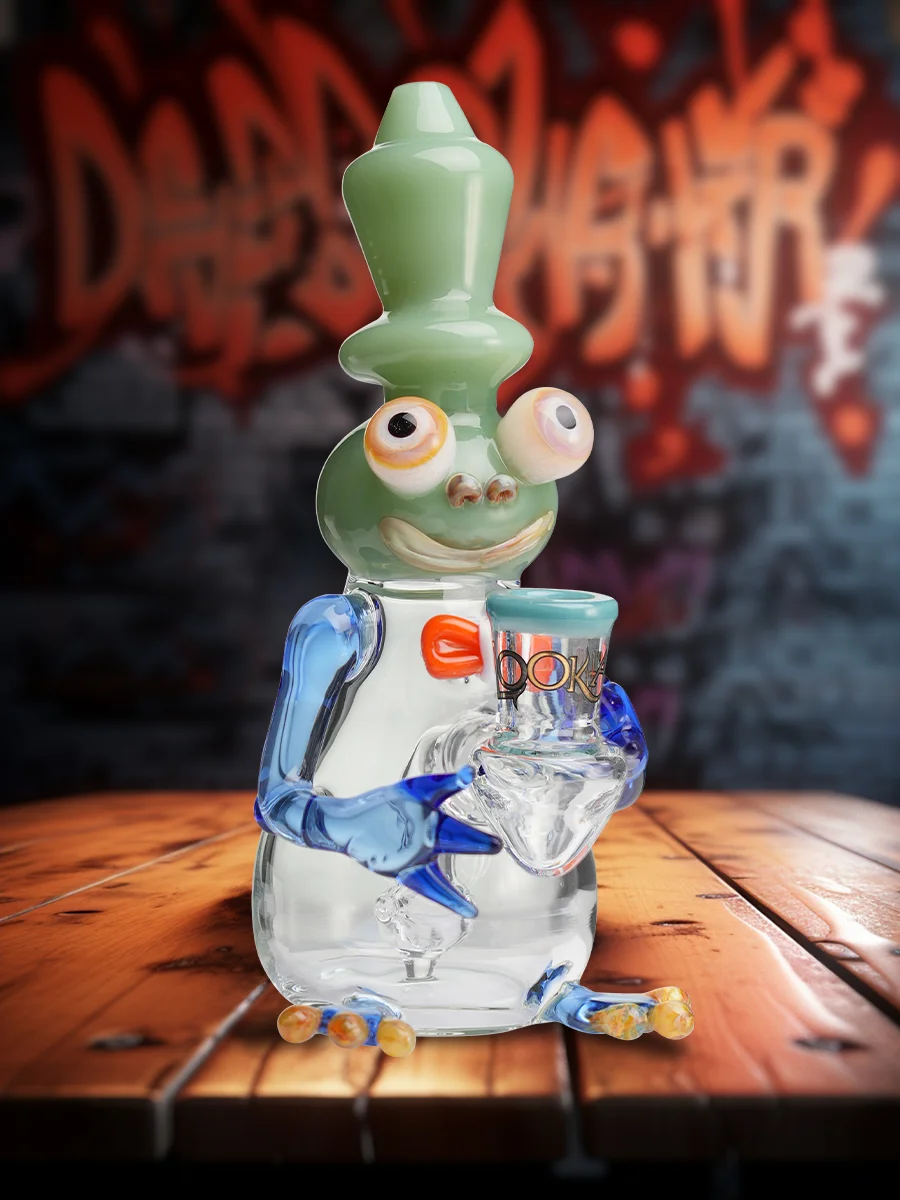 Cool Frog Themed Dab Rig green