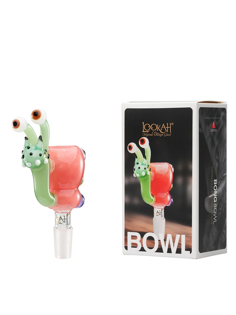 Pink 14MM Snail Glass Bowl Package Pink 14MM Snail Glass Bowl Package