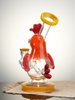 Lookah Bong 7" Mini Cute Chick Glass Water Pipe, Colors: Yellow, 9 image