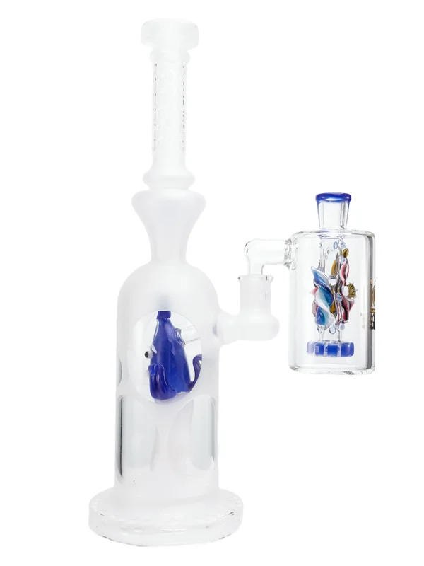 14mm 90 degree Joint Ash Catcher, Colors: Dark Blue, 2 image 14mm 90 degree Joint Ash Catcher, Colors: Dark Blue, 2 image