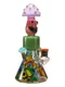 9.5-inch Mushroom Guy Glass Beaker Bong, Color: Purple