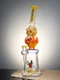 Lookah Bong 14" Phantom Skull Bent Neck Water Pipe, Colors: Yellow