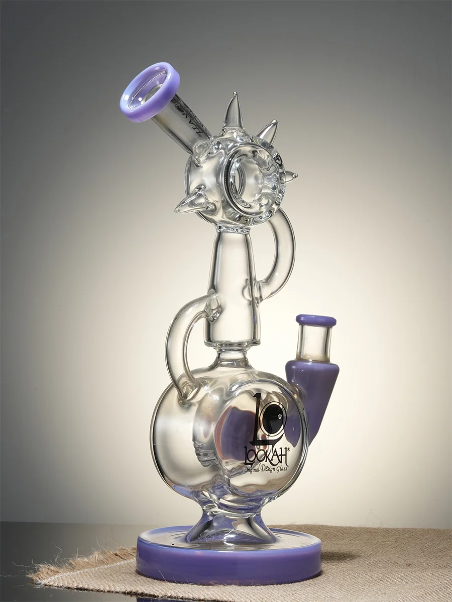 Purple3 ' Recycler Cute Abstract Bird Glass Water Pipe Purple3 ' Recycler Cute Abstract Bird Glass Water Pipe