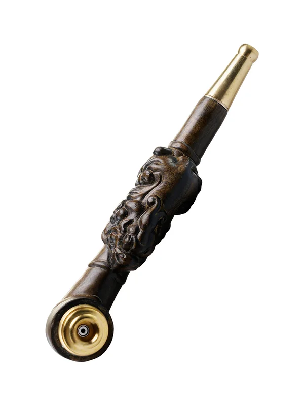 Rosewood Pixiu Carved Pipe, Type: Gloomy wood, 2 image