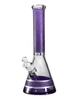 15" Big Mom Religion Engraved Beaker Glass Bong, Color: Purple, 3 image 15" Big Mom Religion Engraved Beaker Glass Bong, Color: Purple, 3 image