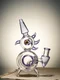 8" Mini Cock Dab Rig, Colors: Purple