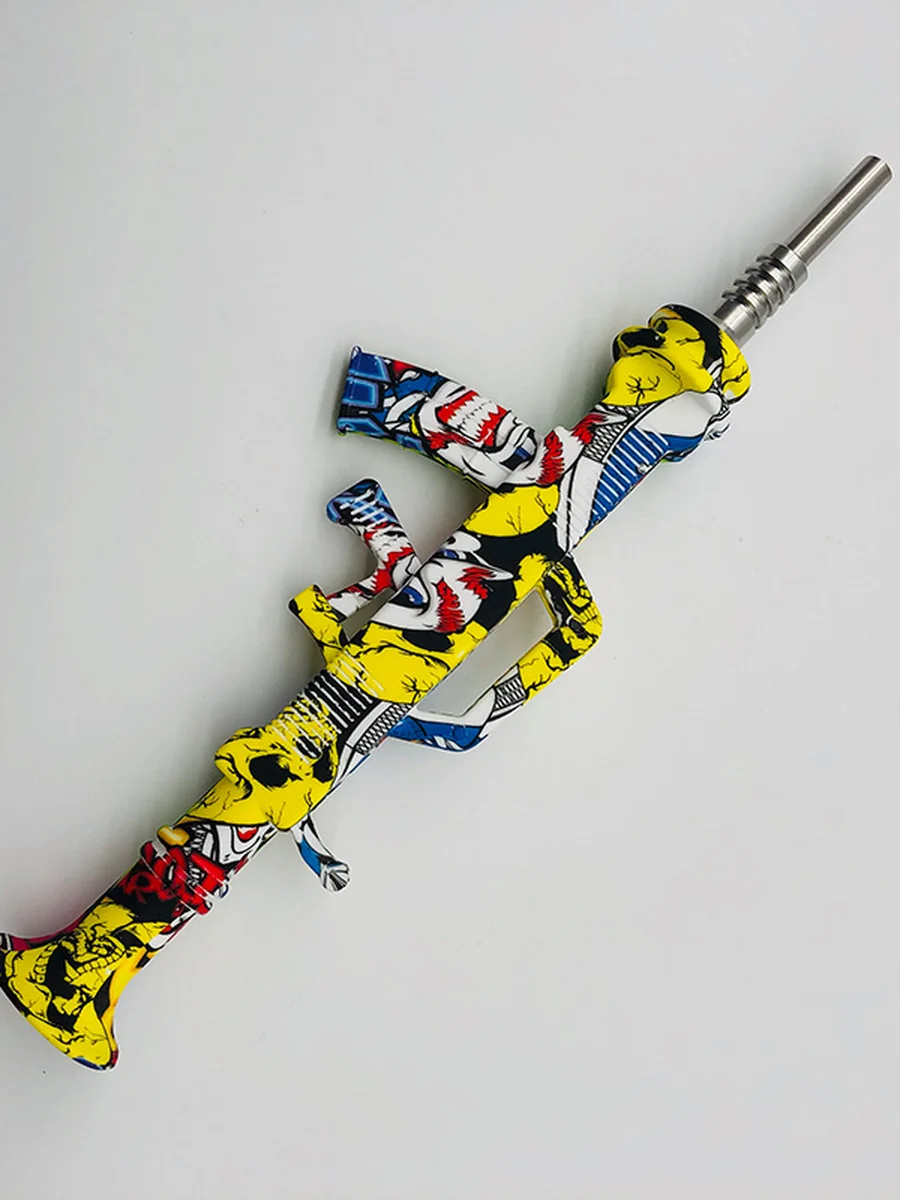 Machine Gun Silicone Glass Nectar Collector Machine Gun Silicone Glass Nectar Collector