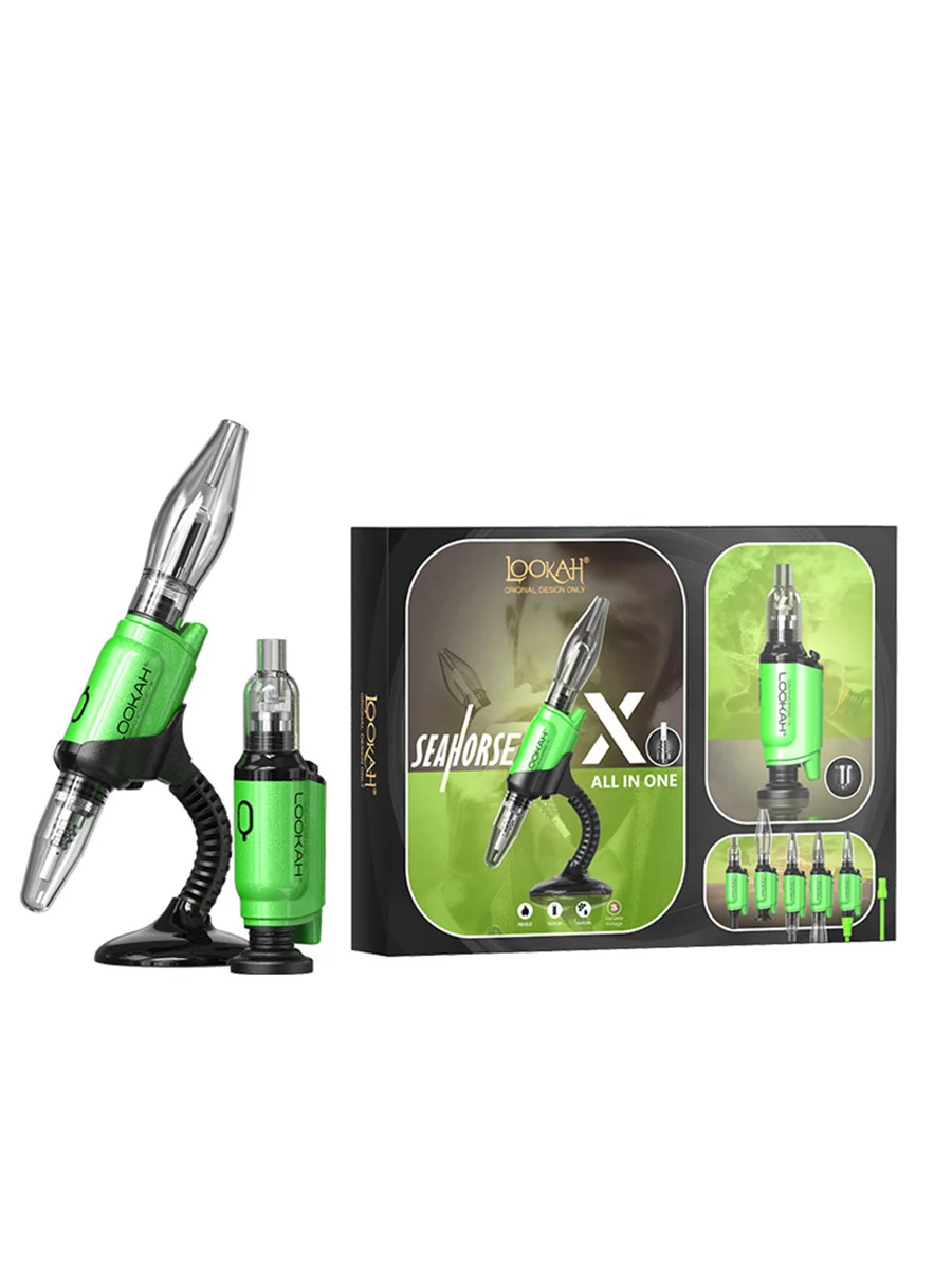 LOOKAH Seahorse X Wax Pen Green LOOKAH Seahorse X Wax Pen Green